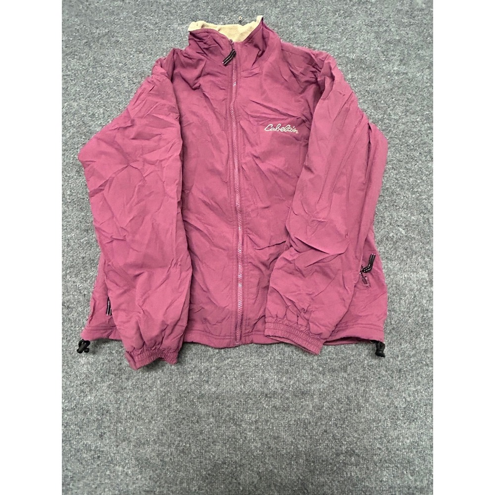 Stillwater Supply Co Jacket Womens Size L Magenta Fleece Lined Full Zip Outdoor